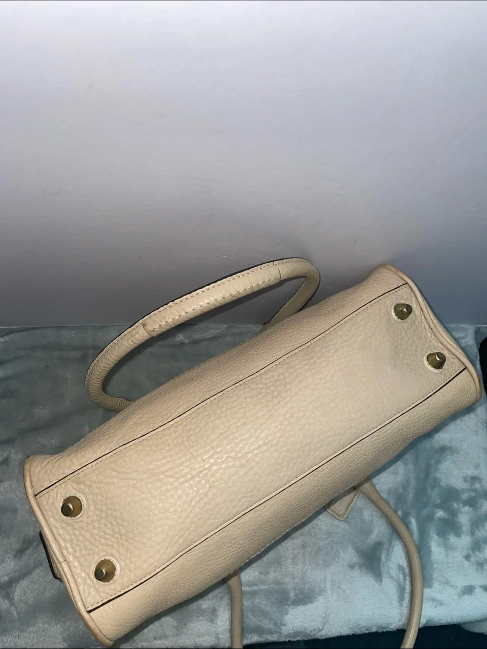 Vintage Coach ‘Hamptons’ Pebbled Leather Satchel